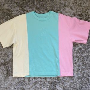 Tri-Color Teddy Fresh Color Block Tee Size L - SOLD OUT